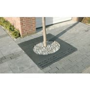 Grille d'arbre ovale couleur noir sablé 100 - Velopa - Scala grilles d'arbre_4