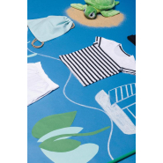 T-shirt marin col rond Bio enfant - Réf: K3035 - 100% coton biologique - Marque: Kariban_4