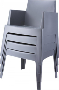 Lot de 4 fauteuils empilables - gamme BOX_4