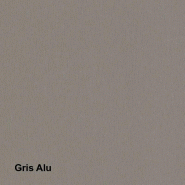 Armoire basse à portes battantes - Mobel Linea - 100, Gris aluminium, Chêne grisé_4