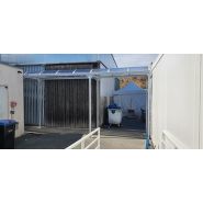 Abri piéton avec option de finition en bois stratifié