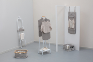 Portant pour vêtements Linn Compact Blanc - Multifonctionnel et Gain de Place_4