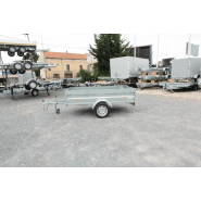 Remorque sans frein équipée d'un timon en v pour le transport multi usage - erde expert - lc 251 galva_4
