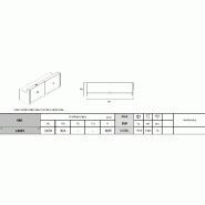 Banque d'accueil droite Linea façade Turquoise  - MDD - Sans, Verre turquoise brillant_4