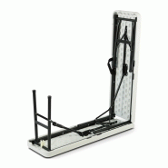 Lot de 5 bancs pliants 3 places - 180 cm PEHD - pliables, transportables avec poignée et compas autobloquants_4