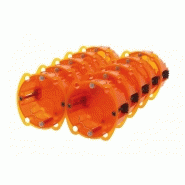 Lot de 10 boîtes d'encastrement multicloison 1 poste - Legrand - plastique - profondeur 40 mm_4
