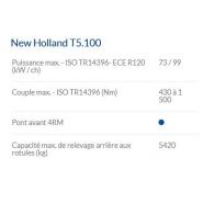 T5.100 Electro Command - Tracteur agricole New Holland - Puissance maxi 73/99 kW/ch - Transmission Electro Command_4