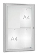 Vitrine extérieure Classique anodisée - Sécurisée - Taille de 4 à 21 A4_4