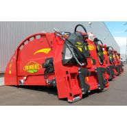 Pailleuse agricole frontale pour petit bull - Atelier Robert SA - Acier haute résistance - Pour balles rondes et rectangulaires_4