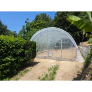 Serre de jardin modèle tubulaire à porte battante ou coulissante_4