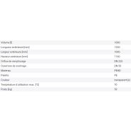 266157w - Cuve IBC 1000 litres - Palette PE - Ouverture DN 225 - Sortie DN 50 - Récipient PEHD stabilisé UV_4