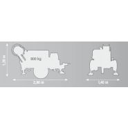 VM 2000 DC - Treuil hydraulique pour pose de câbles souterrains et tendage de lignes aériennes - Volta - Tirage max. 2500 daN_4