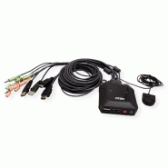 ATEN CS22H Commutateur KVM câble HDMI 4K USB 2 ports avec sélecteur de port distant_4