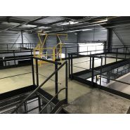 Plateforme poteaux 1 niveau - bccom rayonnage_4