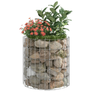 Vidaxl poteau à gabion circulaire acier galvanisé ø50x50 cm 152015_4