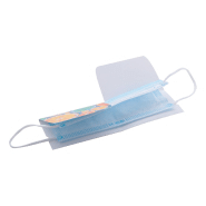 Étui pliable pour masque facial jetable - Impression quadri incluse - Couleur blanche - Minimum 250 pièces_4