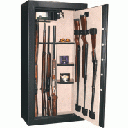 Armoire à fusils XL Classe S1 - 16 à 24 armes avec lunettes- coffre et étagères inclus - modulable - INFAC PRESIDENTIAL PT23 - Serrure à clé_4
