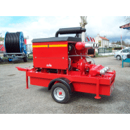 Motopompe mobile équipée pour des débits de 30 à 700m3/h