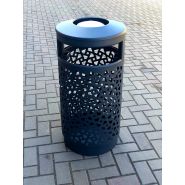 Cendrier poubelle / poubelle cendrier acier galvanisé