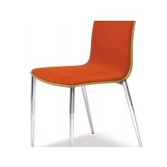 Ingrid V586 - Chaise empilable Dynamica avec piétement métallique et coque en multiplis - Design Jan Sabro_4