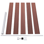 Vidaxl clôture de jardin wpc 175x105 cm marron 49074_4