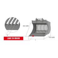 Vs 40gd godet squelette General Duty - Cangini - 500 mm - profil allongé - lame en HB400_4