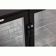Arrière-bar trois portes pivotantes Série G noir 330L | Polar - GL004_4