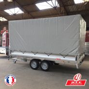 Remorque 3500 kg avec plancher bois et pneus 195/50R13C