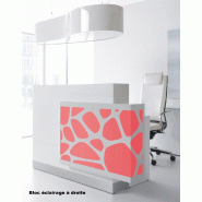 Borne d'accueil Organic avec système d'illumination - MDD - 170, Blanc brillant, A droite_5