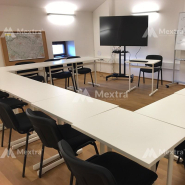 Chaises de conférence ISO standard BL T0001 - robustes et confortables, cadre en acier peint en noir ou chrome_4