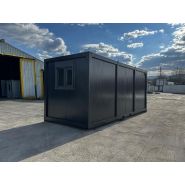 Bungalow de Chantier | Cabane de Chantier  | Container Amenage | Bureau Container | Bureau Conteneur | Modèle Black 240cmx600cm_4