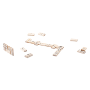 Set de jeux en bois - Dominos et jeu de 52 cartes - Couleur naturelle - 135g_4