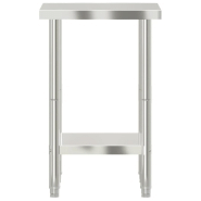 Vidaxl table de travail de cuisine 55x55x85 cm acier inoxydable 376453_4