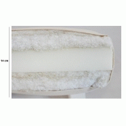 Canapé convertible futon UNWIND - Pin naturel - Coloris gris - Couchage 130 x 190 cm - Style scandinave_4