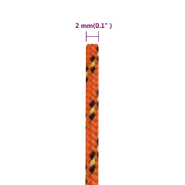 Vidaxl corde de bateau orange 2 mm 100 m polypropylène 152637_4