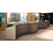 Banques d'accueil Réception - éléments courbes et linéaires pour configurations haut de gamme_4