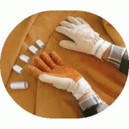 Gants de protection pour sécateur - Gaucher, taille 8 - Coquilles anti-écrasement et anti-coupure - Cuir hydrofuge - Peauceros_4