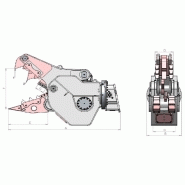Outil robuste Rotar RDP 42 S pour découpe de béton armé