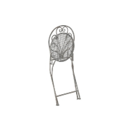 Chaise jardin pliable Ravi en métal gris - Fer forgé - Style provincial - L42 x H93 x P52 cm_4