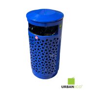 Poubelle publique tri sélectif double flux - acier galvanisé renforcé - 2x40L ou 80L - coloris personnalisables_4