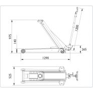 Dk50hlq - Cric rouleur à haute levée AC Hydraulic - capacité 5,0 t - pour camions et machines agricoles_4