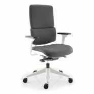 Fauteuil de bureau Wi Max avec coque blanche - Sokoa. - Oui, Gris 081_4