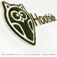 Logo ou Lettres Végétales - Logo, Blanc, 19 mm, Herbe synthétique pour l'intérieur et l'extérieur_4