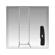 Totem tissu 2 pieds - structure aluminium - impression recto/verso - modèle ie-tot-2pieds_4