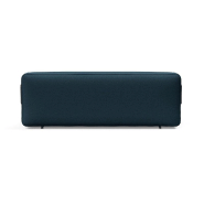 Innovation Living - Canapé convertible design Yonata tissu Argus Navy Blue - Lit 145x200 cm, pied aluminium laqué noir_4