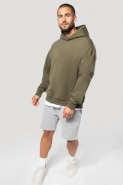 Sweatshirt à capuche molleton oversize unisexe - Réf : K4018 - Coupe streetwear avec poche zippée invisible - Kariban_4