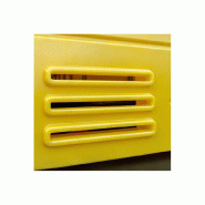 Armoire de rétention PEHD 1775x1770x2265 + Caillebotis PE - 1260L - Jaune_4