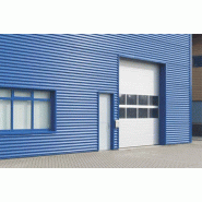 Porte industrielle levante vitrée woodgrain S - 3750 / 4000_4