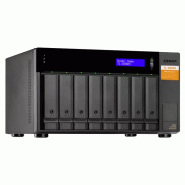 QNAP TL-D800S Boîtier de disques de stockage Boîtier disque dur/SSD Noir, Gris 2.5/3.5