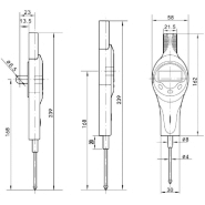 Comparateur numérique digital - course 50 mm - lecture 0,01 mm - réf. 126350_4